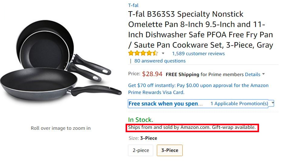 Example of 1P Amazon Seller