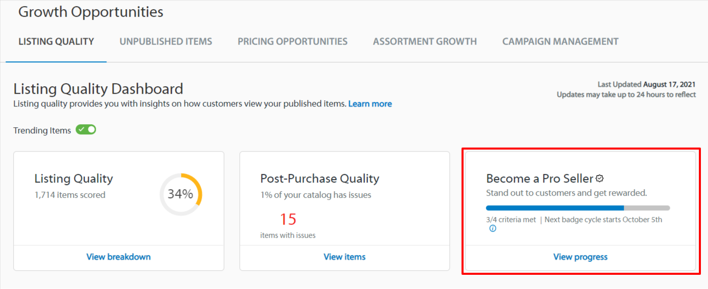 Walmart Pro Seller Badge Requirements Update GeekSeller Blog