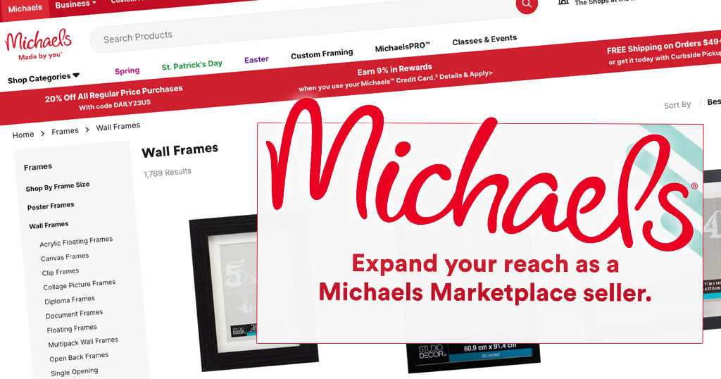 Michaels Launches Handmade Marketplace with Some Unique Revenue  Opportunities - EcommerceBytes