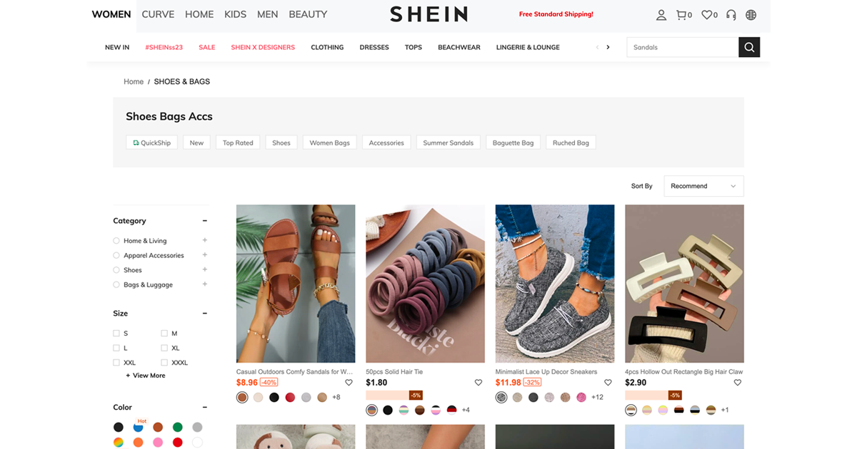 Shein, one of the largest fashion retailers, has launched a marketplace in the U.S., expanding its offerings beyond fashion and becoming a hybrid retailer and marketplace. With sales reaching $30 billion in 2022 and projecting global GMV to grow to $80 billion in 2025, Shein aims to become a top online retailer in the U.S. by leveraging its social media and mobile strategy.