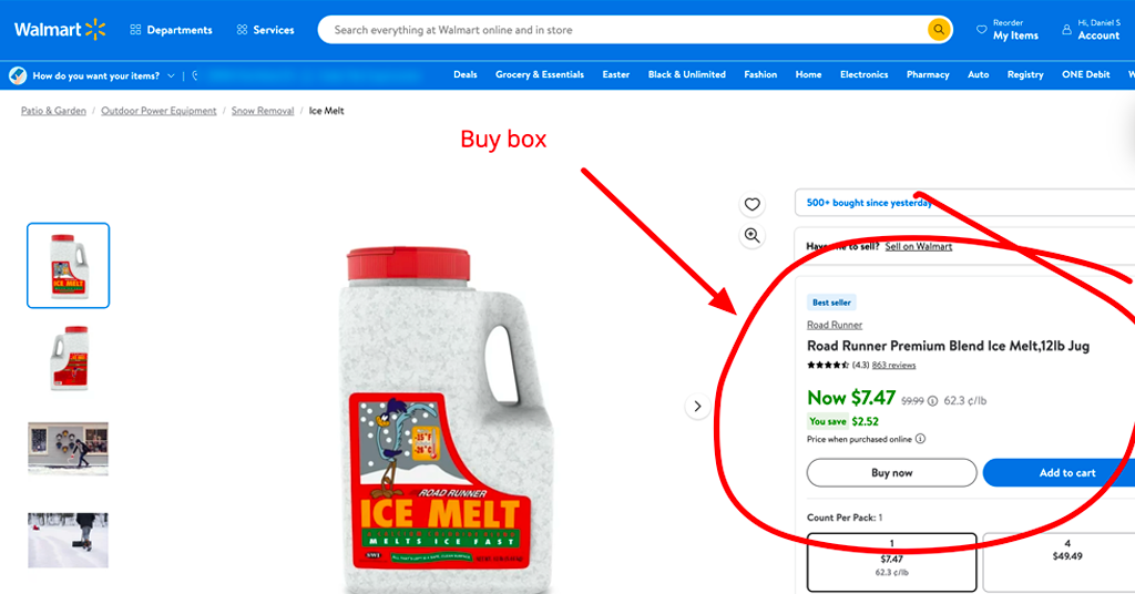 Important reminder about our Walmart Buy Box Ineligibility policy