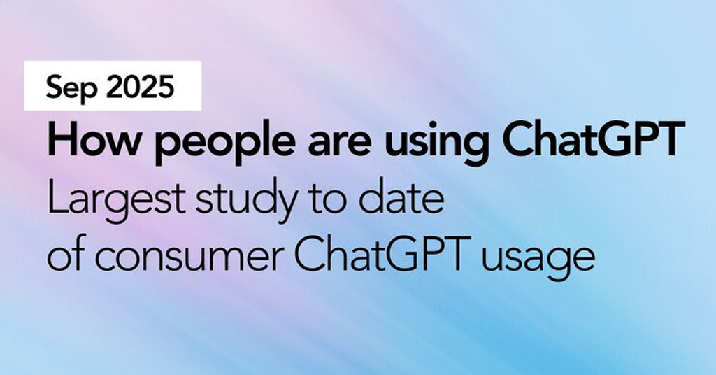 ChatGPT Usage Insights – Sep 2025