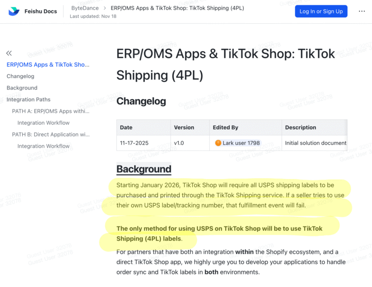 TikTok Shop USPS Label Policy Change for 2026 - What Sellers and ...