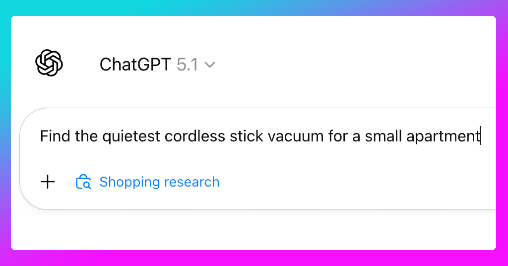 Shopping Research for ChatGPT