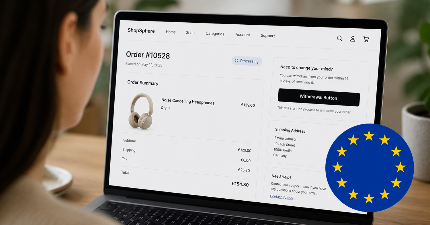 EU Requires Online Stores to Add a Withdrawal Button