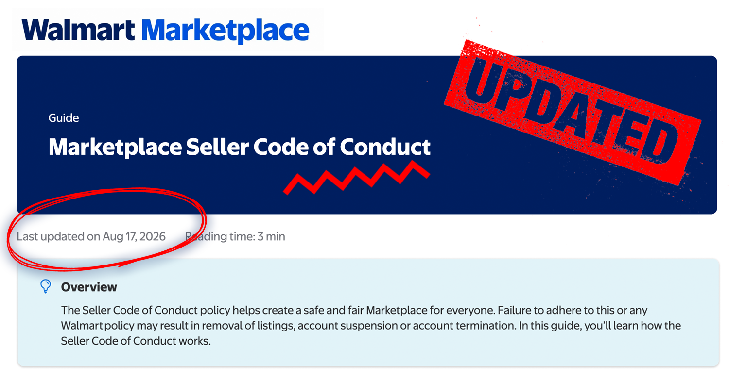 Walmart Updates Its Marketplace Seller Code of Conduct (Aug 2026)