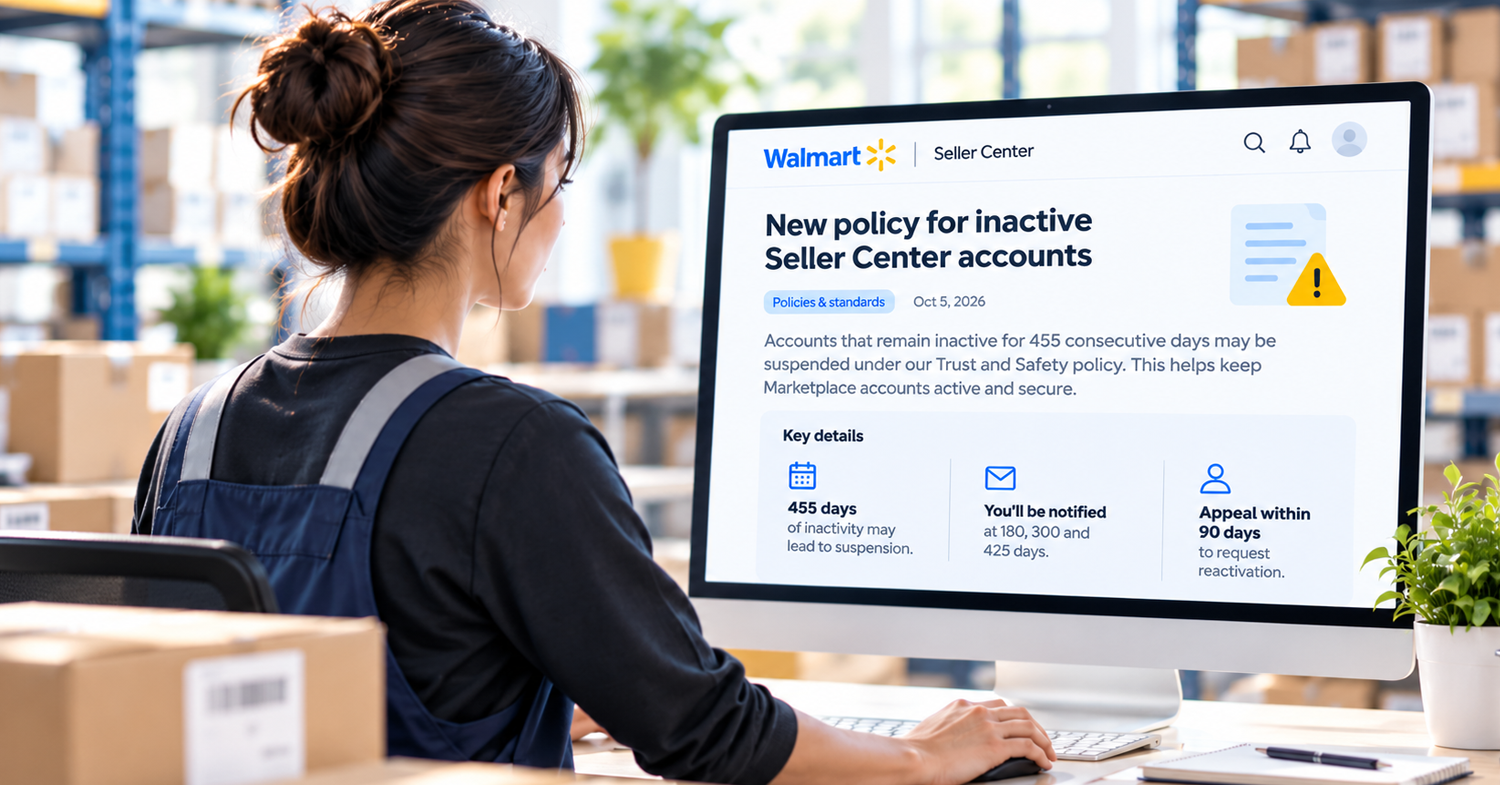 Walmart Introduces New Policy for Inactive Seller Center Accounts
